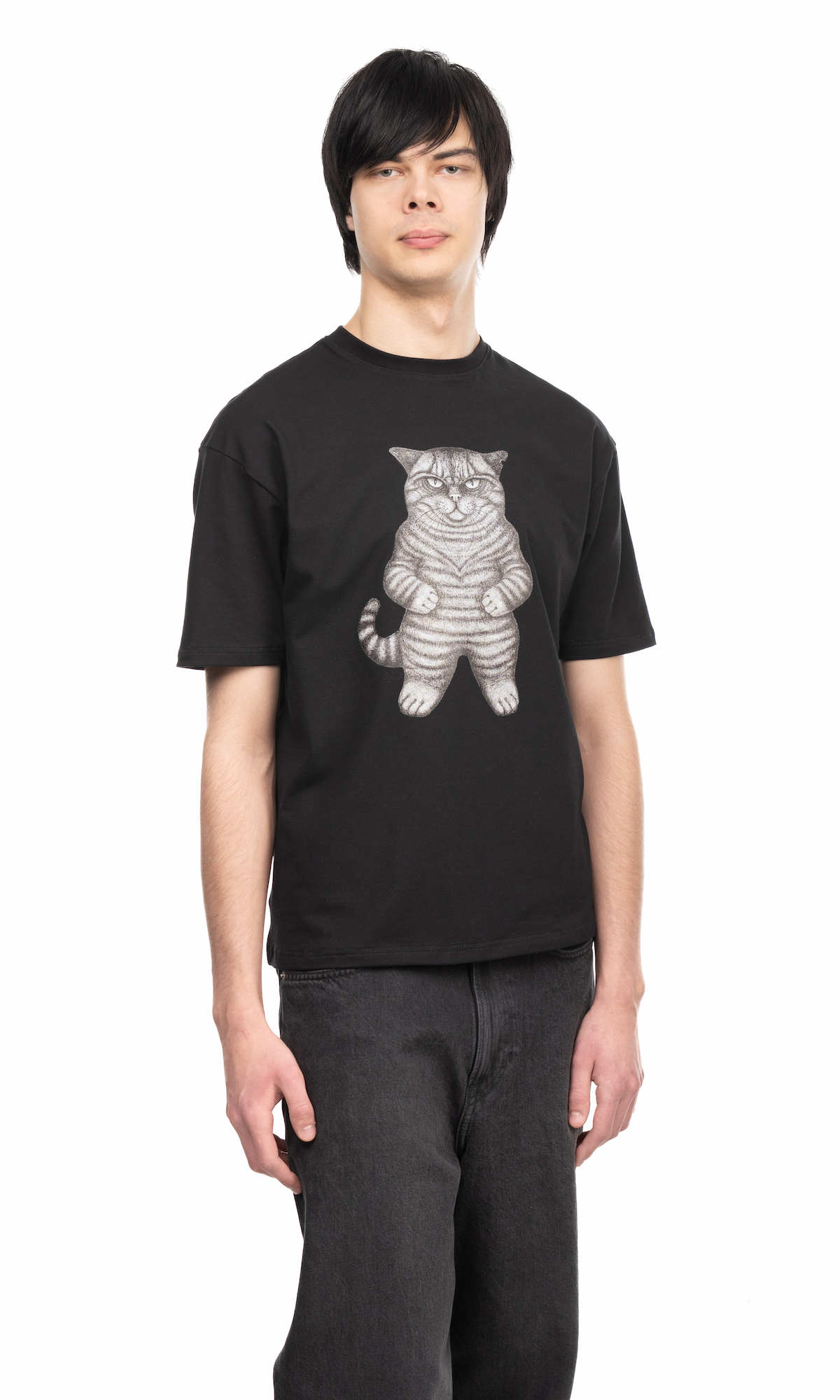 Kiisu T-särk, must - Image 3